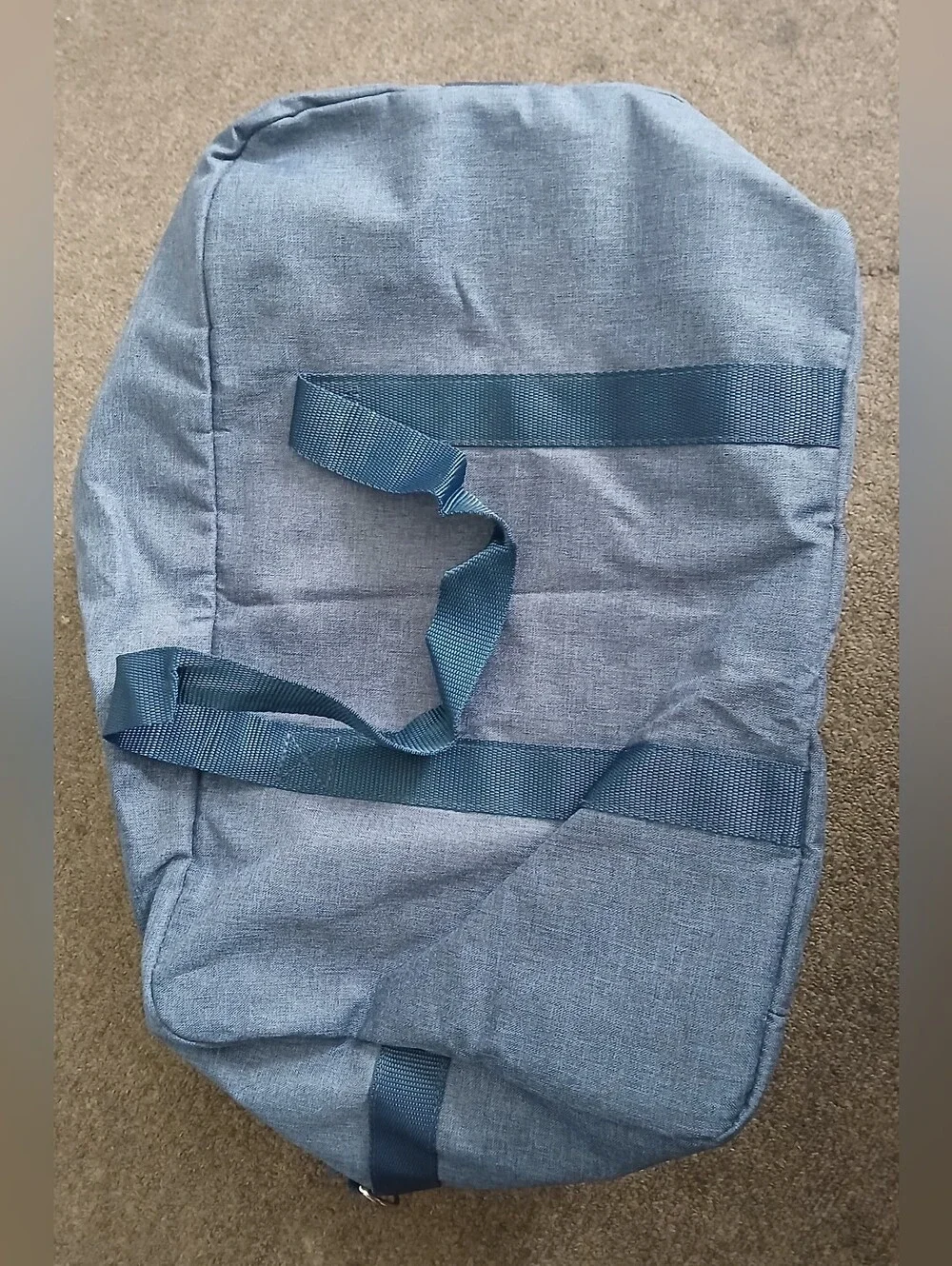 Blue Gray Men's Duffle Bag - Lightweight Travel Weekend Bag